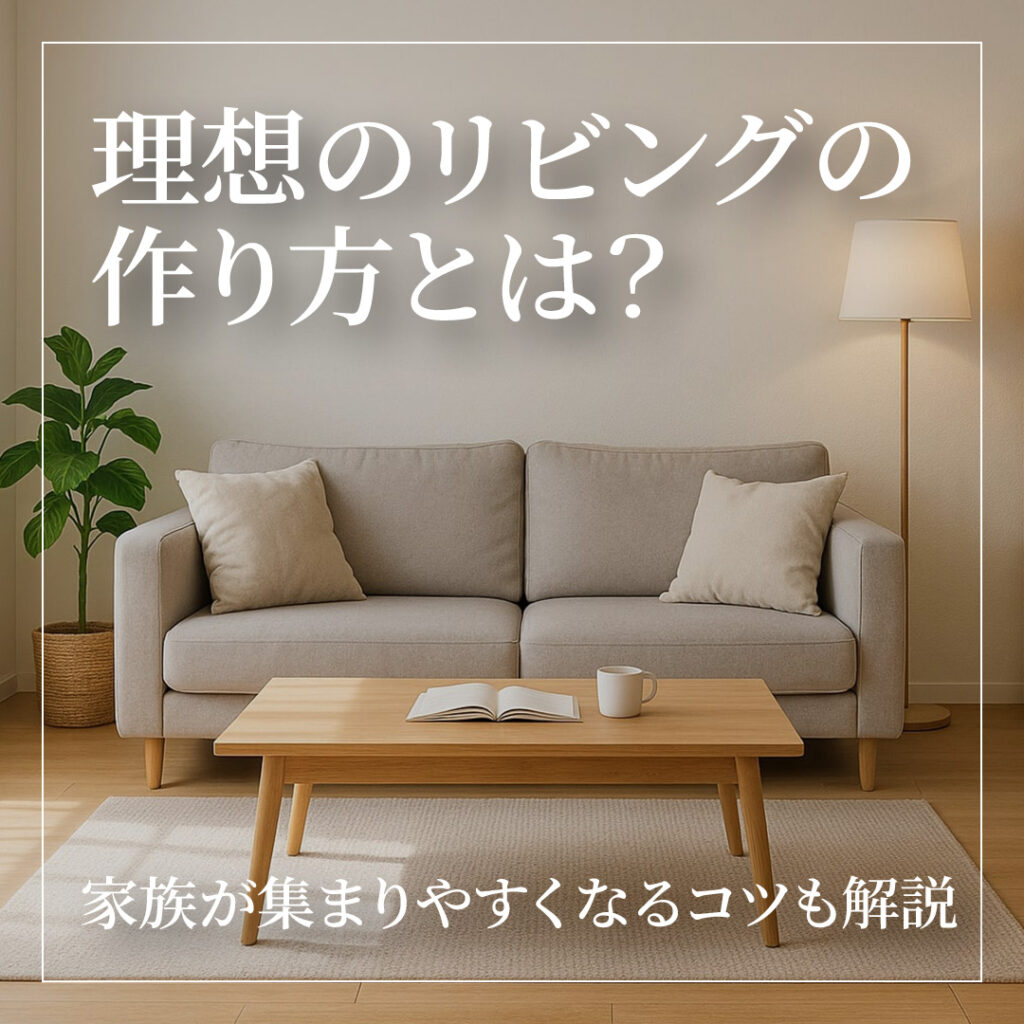 理想のリビングの作り方とは？家族が集まりやすくなるコツも解説